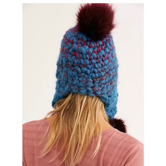 New✨Free People Snow Castle Trapper Hat- Moroccan Blue - Picture 4 of 8